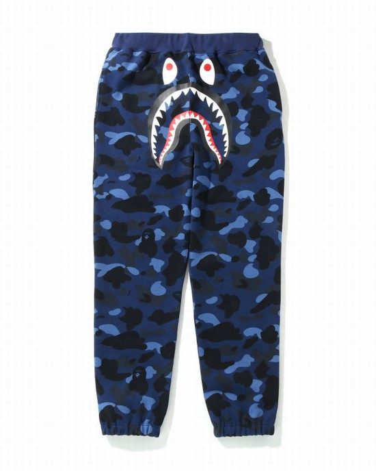 Pantaloni De Trening Bape Color Camo Shark Barbati Albastri | HGAMVL624