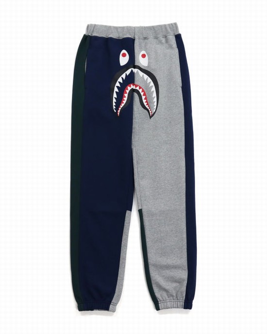 Pantaloni De Trening Bape Crazy Shark Dama Gri | AIFMTP453