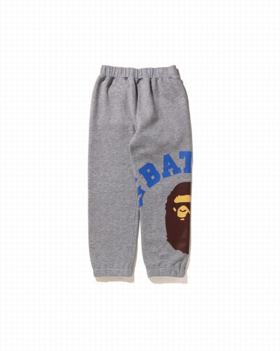 Pantaloni De Trening Bape Giant College Copii Gri | MPCSZF956