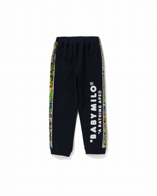 Pantaloni De Trening Bape Milo Racing Copii Bleumarin Albastri | LSVZYW019