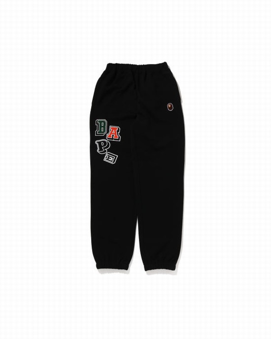 Pantaloni De Trening Bape Multi Fonts JR Copii Negrii | TKXRDE263