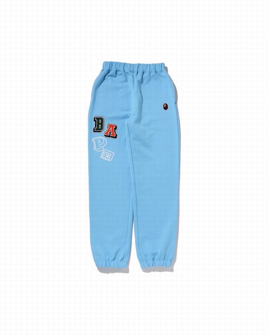 Pantaloni De Trening Bape Multi Fonts JR Copii Albastri | XENPAY730