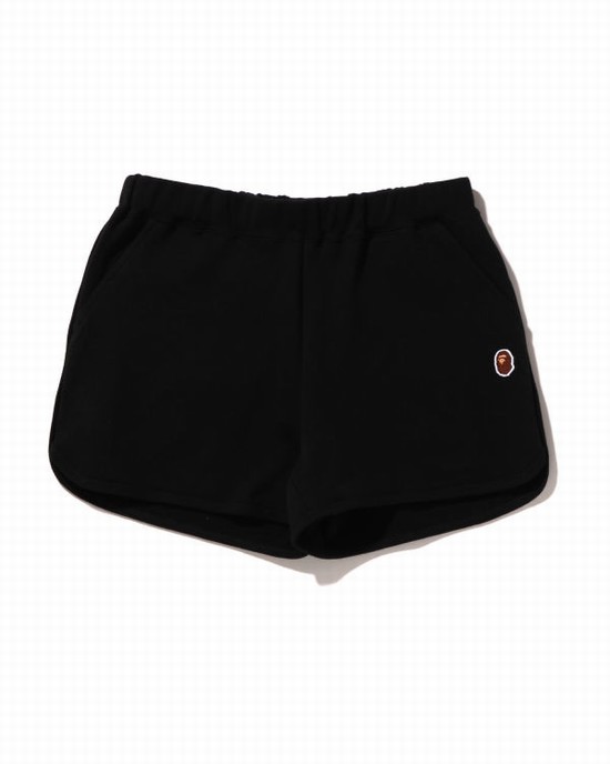 Pantaloni De Trening Bape One Point Dama Negrii | EFOQPH837