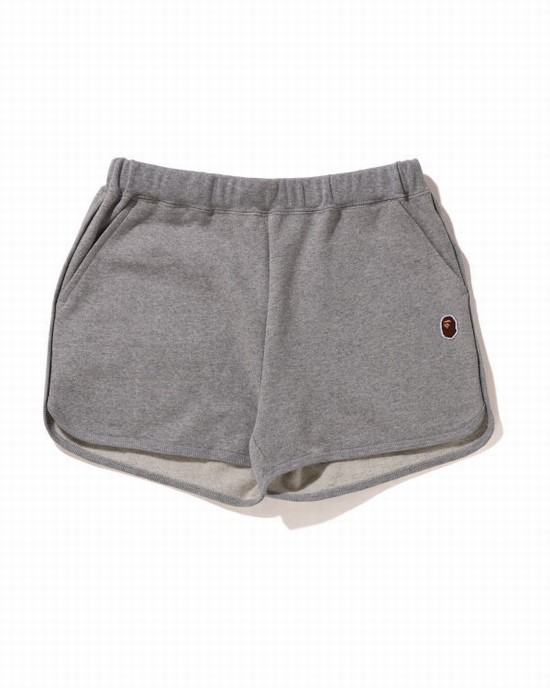 Pantaloni De Trening Bape One Point Dama Gri | NEDCMI784