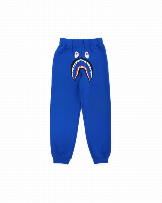 Pantaloni De Trening Bape Shark Slim Copii Albastri | ALBKHP982