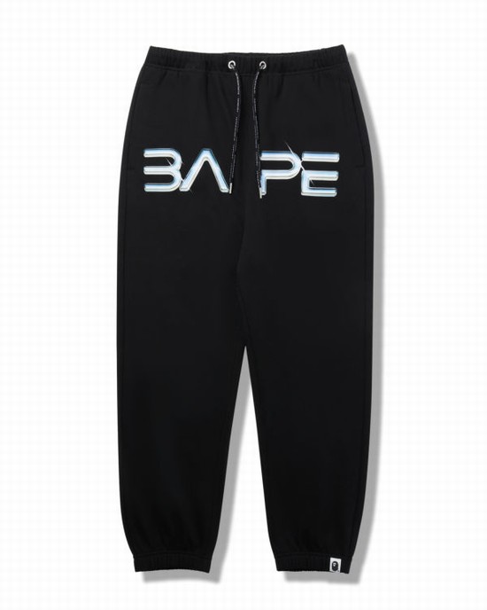 Pantaloni De Trening Bape X Hajime Sorayama Logo Barbati Negrii | KITJGN495