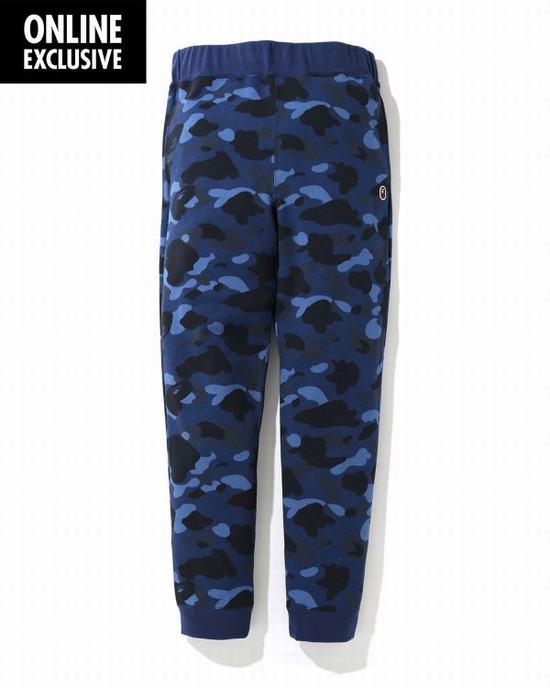 Pantaloni Jogger Bape Color camo One Point silm Barbati Bleumarin Albastri | FXLRZM401