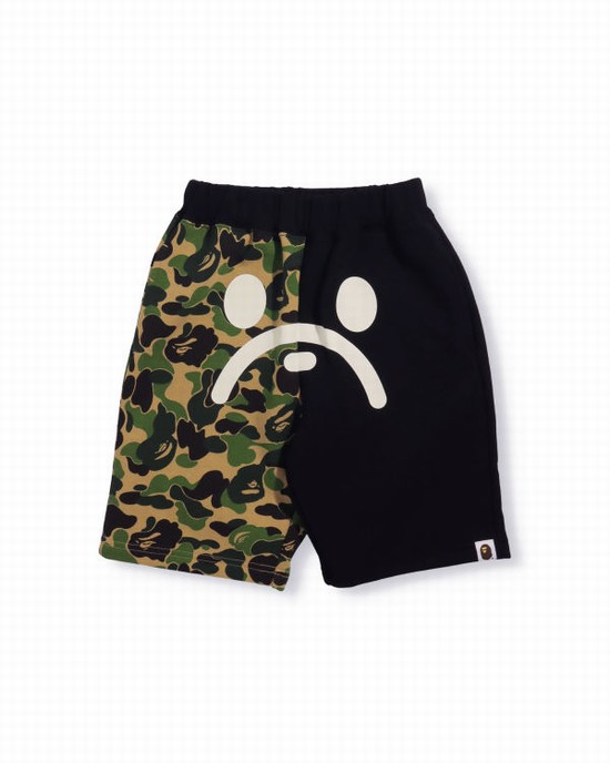 Pantaloni Scurti Bape ABC Camo Milo Face Copii Verzi | EOJCDK453