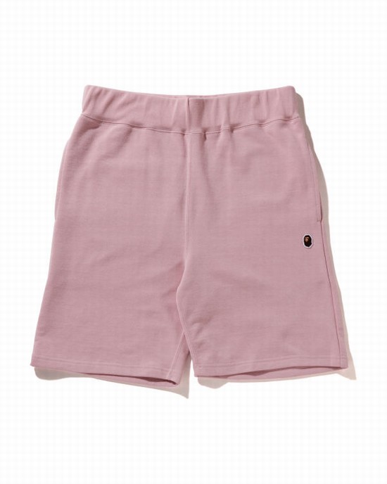 Pantaloni Scurti Bape Ape Head One Point Barbati Roz | GHQYAO370