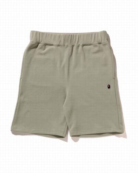 Pantaloni Scurti Bape Ape Head One Point Barbati Gri Maro | SNBXAI912