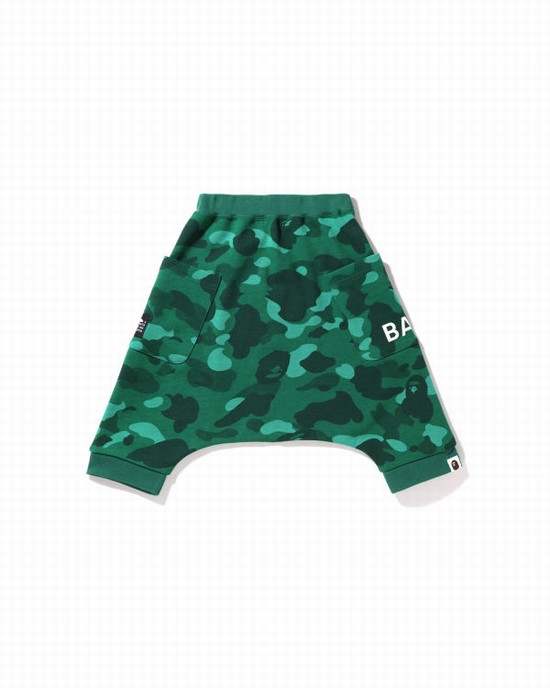 Pantaloni Scurti Bape Color Camo Oversized Sarouel Copii Turcoaz | EGPVBF467