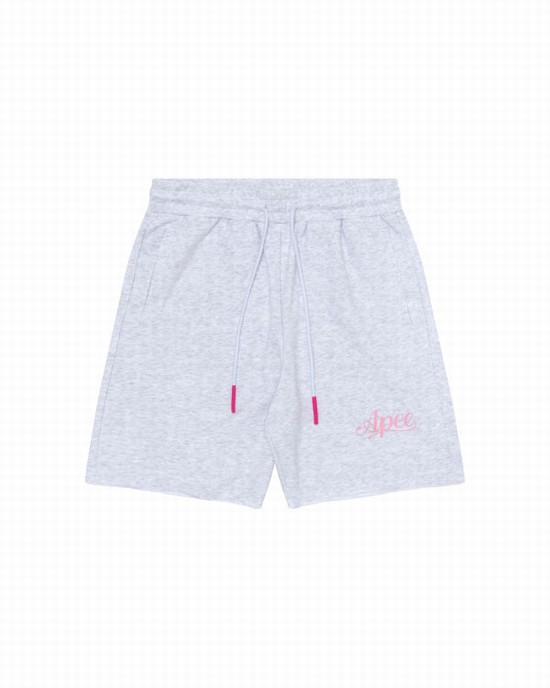 Pantaloni Scurti Bape Logo lounge Dama Gri | HWZPNU370