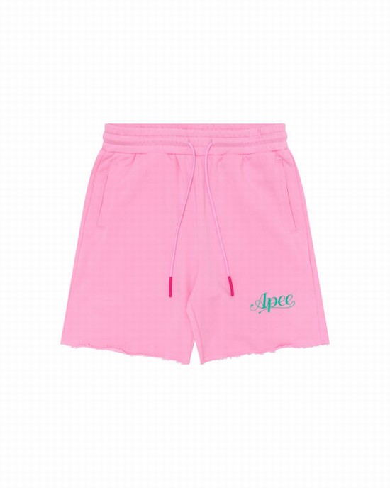 Pantaloni Scurti Bape Logo lounge Dama Roz | KPMJAR380