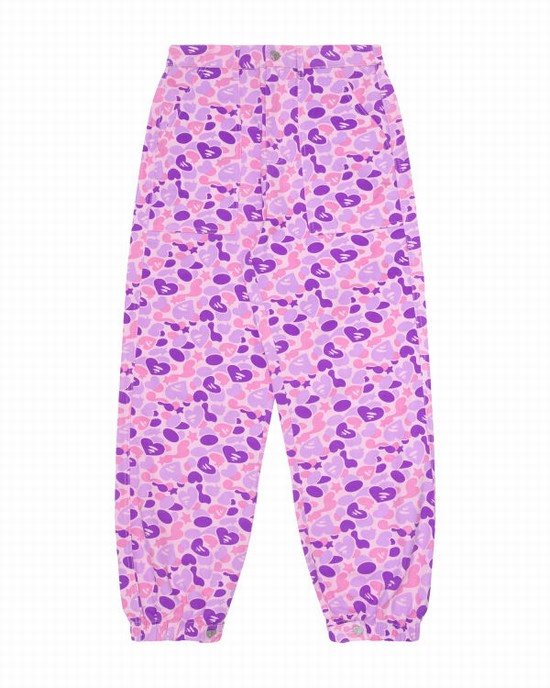Pantaloni Scurti Bape Printed cargo Dama Violet | TORBZJ430