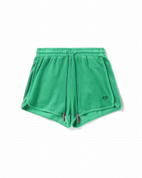 Pantaloni Scurti Bape Towelling track Dama Turcoaz | MSUEVD163