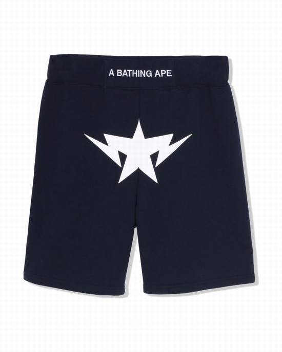 Pantaloni Scurti Bape Twinsta Barbati Bleumarin Albastri | FEXKMI249