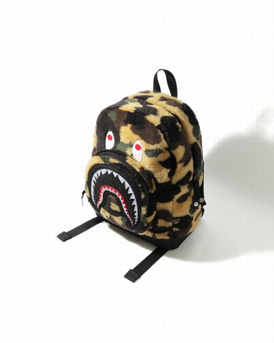 Rucsac Bape 1st Camo Boa Shark Copii Galbeni | MIFJNR531