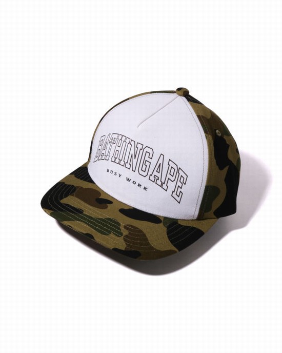 Sapca Bape 1st Camo Barbati Verzi | YVOGBQ894