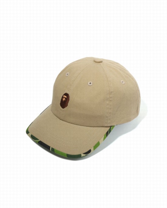 Sapca Bape ABC Camo Ape Head Copii Bej | QRDAWN529