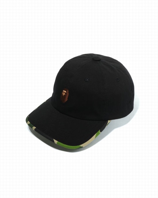 Sapca Bape ABC Camo Ape Head Copii Negrii | CZKLBS318