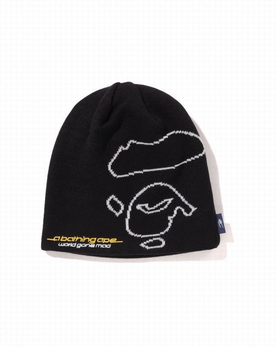 Sapca Bape APE Face Barbati Negrii | FSHJOB789