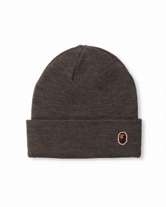 Sapca Bape Ape Head One Point Barbati Gri | KJNEQW421
