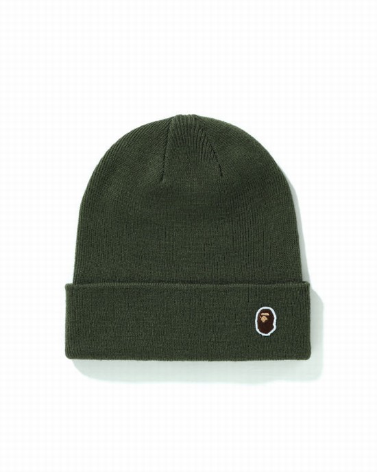 Sapca Bape Ape Head One Point Barbati Verzi | EDLOIR347