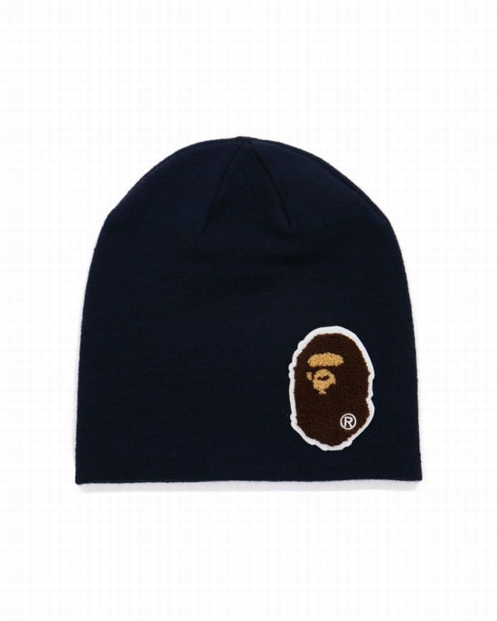 Sapca Bape Big Ape Head Barbati Bleumarin Albastri | YSPDIQ042