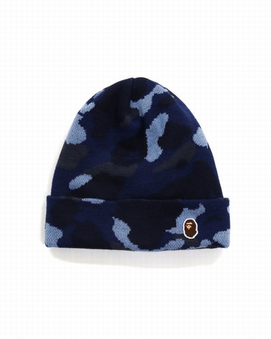 Sapca Bape Color Camo Barbati Bleumarin Albastri | QXDVLE290