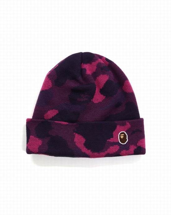 Sapca Bape Color Camo Barbati Violet Inchis | XNDZBK475