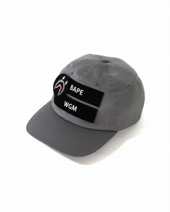 Sapca Bape Detachable Shark Patch Barbati Gri | QLFHCM183