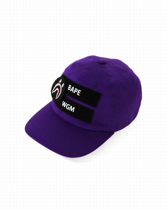 Sapca Bape Detachable Shark Patch Barbati Violet | VYSZIR394