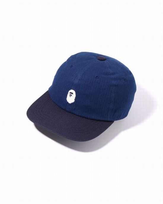 Sapca Bape Japan Culture Panel Barbati Bleumarin Albastri | TENWIR718