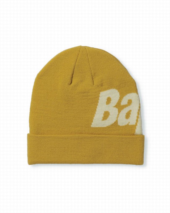 Sapca Bape Knit Barbati Galbeni | GZXIUJ169