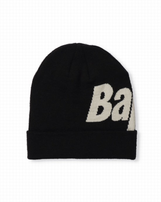 Sapca Bape Knit Barbati Negrii | MKOSBT397