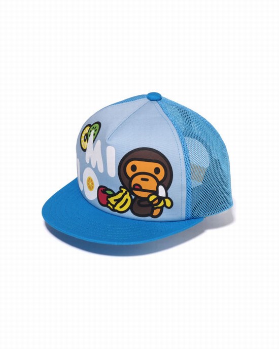 Sapca Bape Milo Fruits Mesh Copii Albastri | KWQMSF156