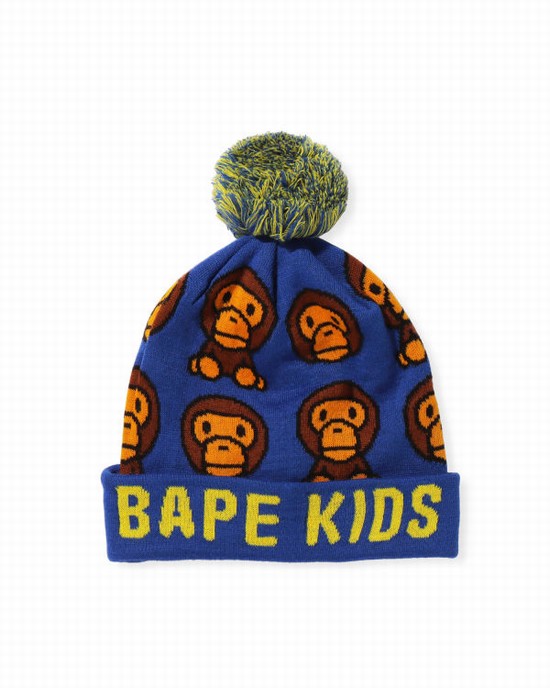 Sapca Bape Milo Pattern Copii Albastri | LQXUDV610