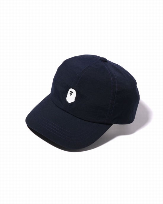 Sapca Bape One Point Panel Barbati Bleumarin Albastri | QKOYNL591