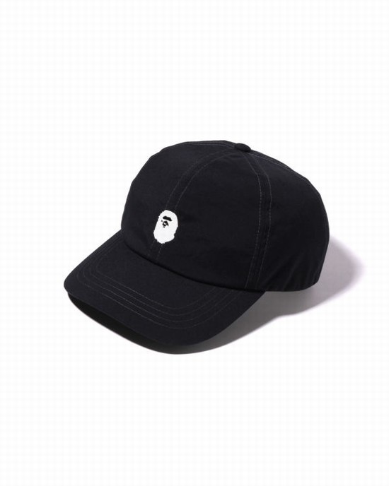 Sapca Bape One Point Panel Barbati Negrii | HWBVDJ653