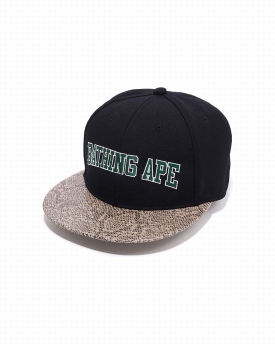Sapca Bape Snake Panel Barbati Bleumarin Albastri | WYRGPH697