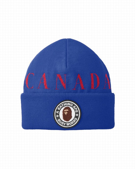 Sapca Bape X Canada Goose X Concepts Barbati Albastri | MAQIOU931