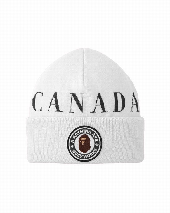 Sapca Bape X Canada Goose X Concepts Barbati Albi | ONLBMC609