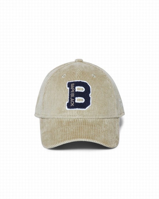 Sapca Bape X New Era logo corduroy Barbati Maro | VJBZDT036