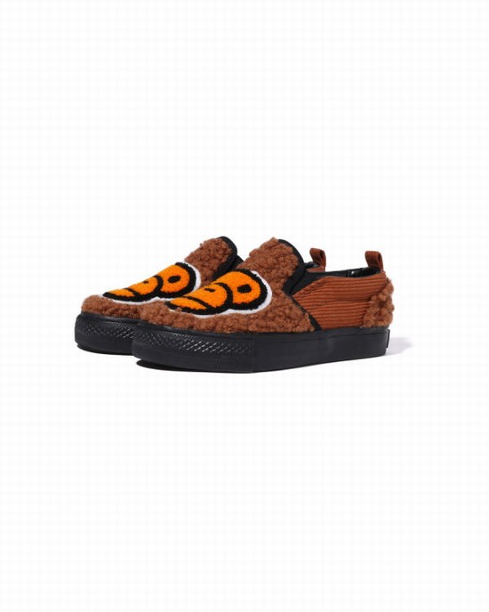 Slip Ons Bape Milo Boa Copii Maro | LVUCSA763