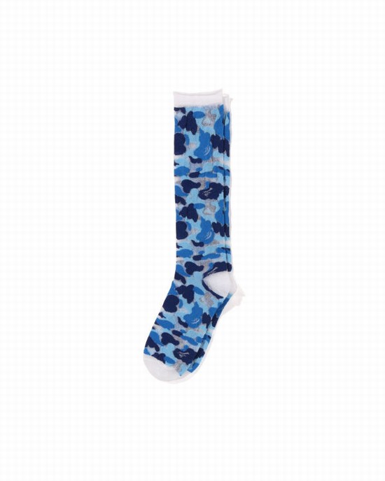 Sosete Bape ABC Camo Clear Dama Albastri Deschis | TNPXFO598