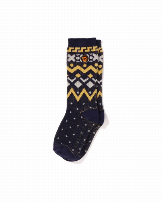 Sosete Bape Milo Nordic Copii Bleumarin Albastri | BIMPWZ271