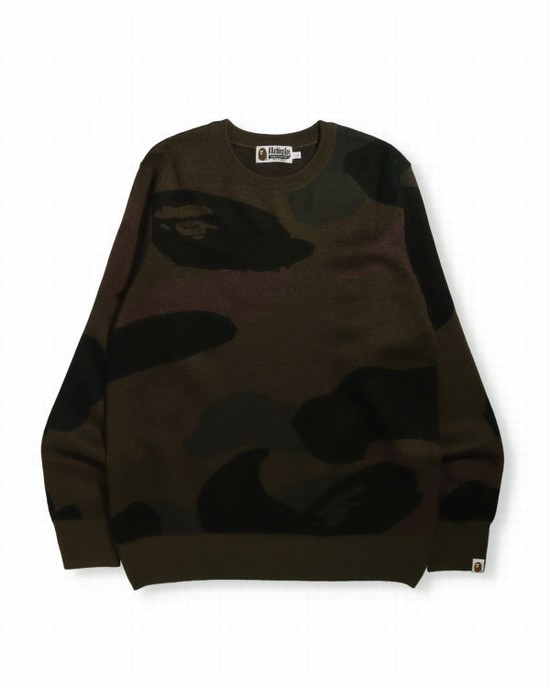 Tricotaje Bape Giant 1st Camo Largi Fit Barbati Verzi | QGHVLO798