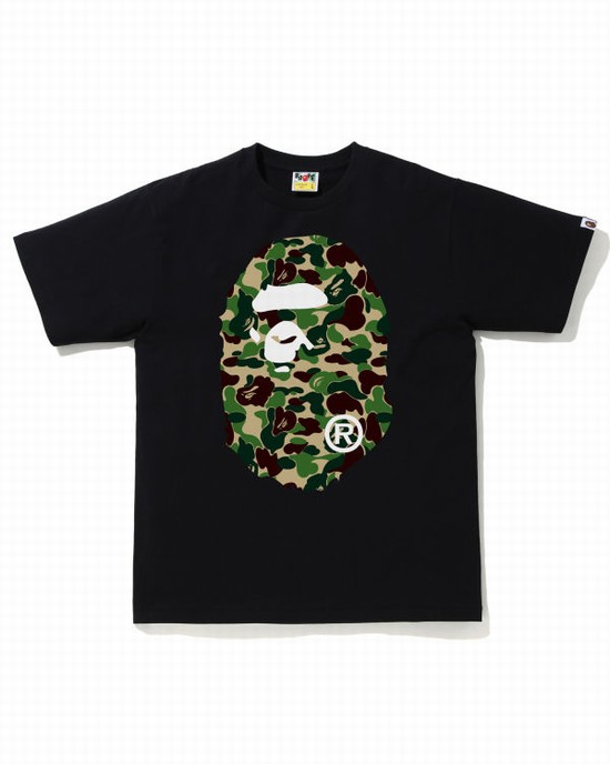 Tricouri Bape ABC Camo Big Ape Head Barbati Verzi | AGSCNK519