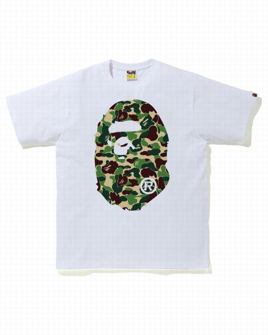 Tricouri Bape ABC Camo Big Ape Head Barbati Verzi | NPLXHB260