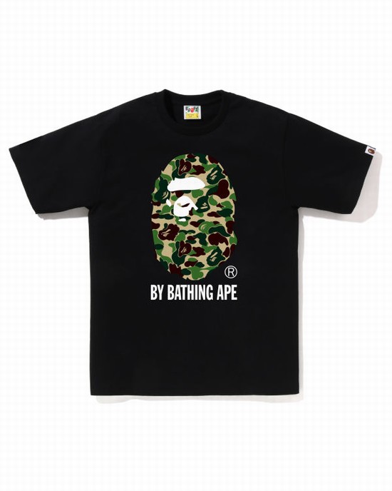 Tricouri Bape ABC Camo By Bathing Ape Barbati Negrii | BALMJX417